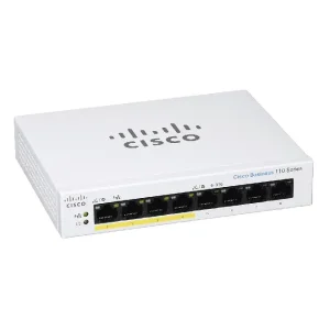 Thiết bị chuyển mạch Business Cisco CBS110-8PP-D-EU 8-Port Gigabit Unmanaged Ethernet 4 Ports PoE 32W