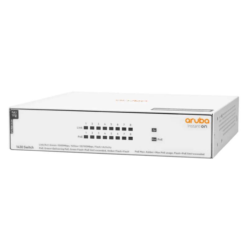 R8R46A Switch Aruba Instant On 1430 8G Class4 PoE 64W