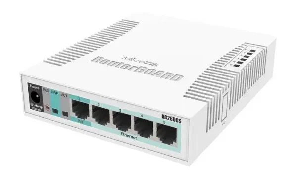 Bộ chuyển mạch MikroTik RB260GS (CSS106-5G-1S)