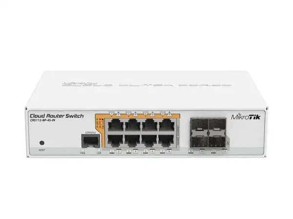 Bộ chuyển mạch Switch Mikrotik CRS112-8P-4S-IN