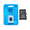 The nho MicroSD 64GB Hikvision mau xanh chuyen dung