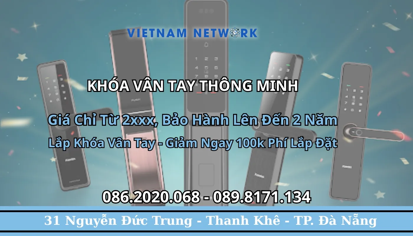 banner khoa cua van tay thong minh