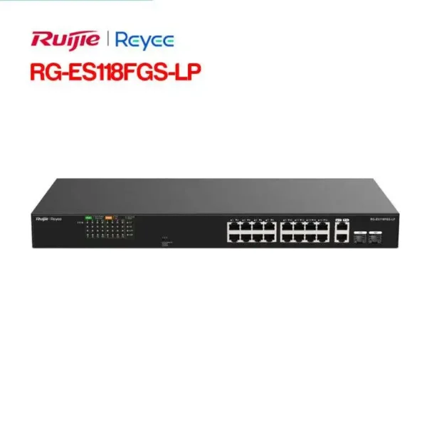 Switch 16 cổng PoE RUIJIE RG-ES118FGS-LP