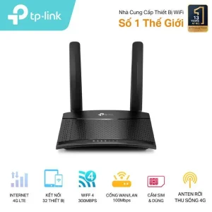 Router Wifi 4G LTE Tốc Độ 300 Mbps TP-Link TL-MR100
