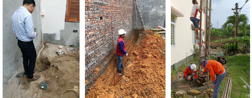 Quy trình thi công chống sét tiếp địa tại Đà Nẵng khao sat thi cong chong set tiep dia