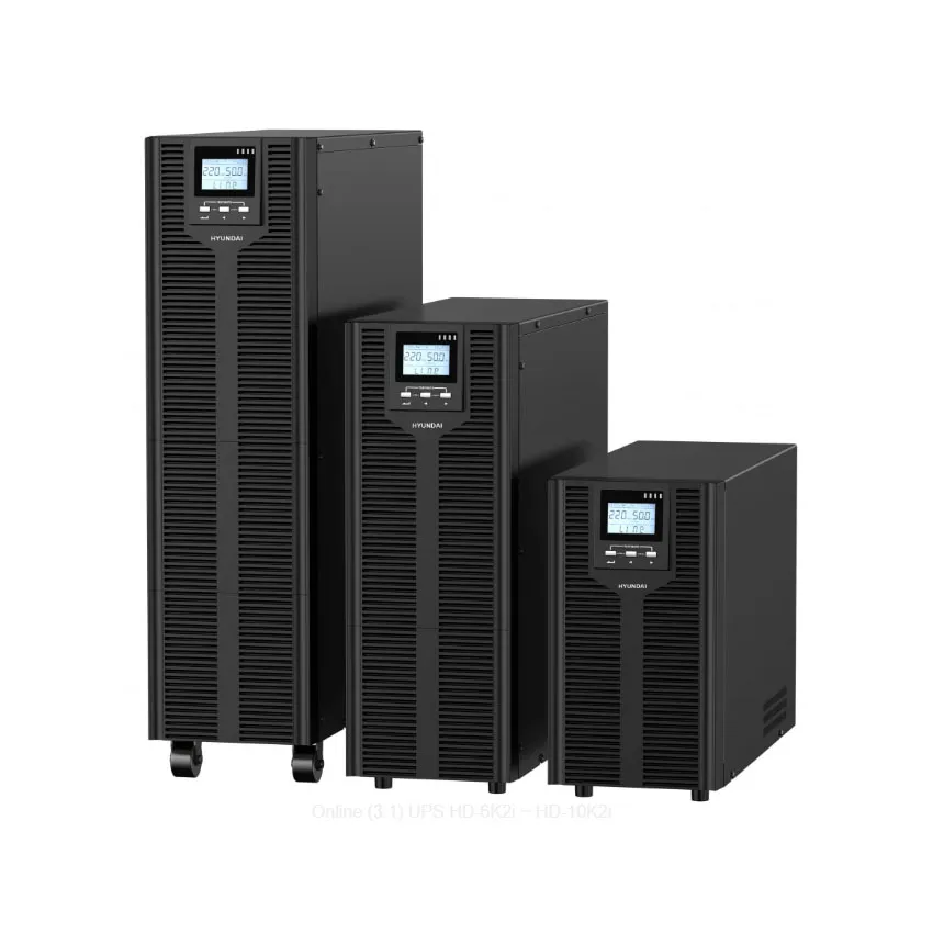 Bộ lưu điện UPS Online HYUNDAI HD-10K2i (10KVA/10KW) Bộ lưu điện UPS Online HYUNDAI HD-10K2i (10KVA/10KW)