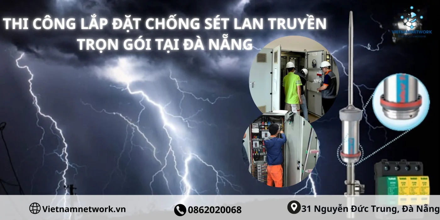 Thi cong lap dat chong set lan truyen tron goi tai Da Nang 1