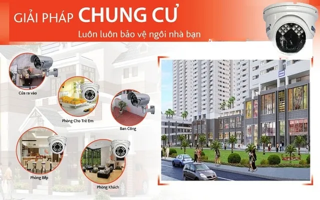lắp đặt camera cho căn hộ chung cư 