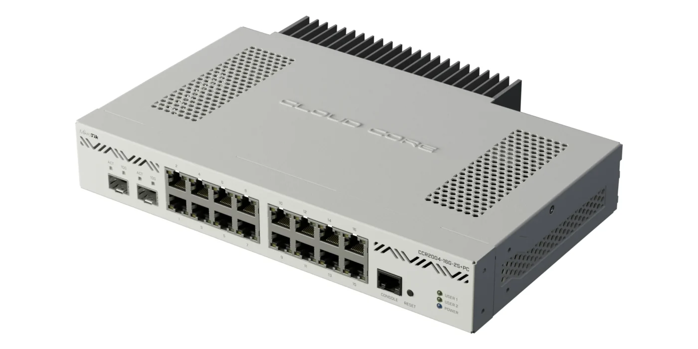 Router MikroTik CCR2004-16G-2S+PC Cao Cấp Cho Hệ Thống Mạng Lớn router mikrotik ccr2004 16g 2spc 3