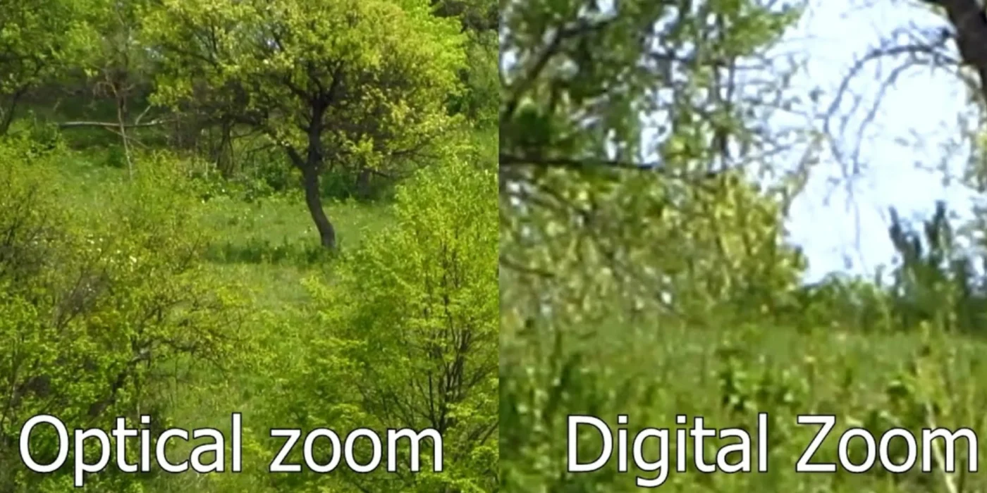 So sánh zoom quang học và zoom kỹ thuật số
