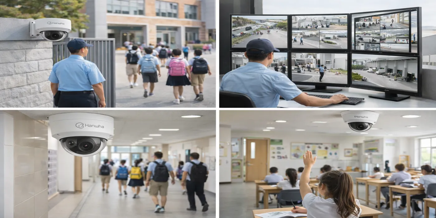 Giải Pháp Camera Hanwha Cho Trường Học Và Cơ Sở Giáo Dục camera hanwha cho truong hoc 2