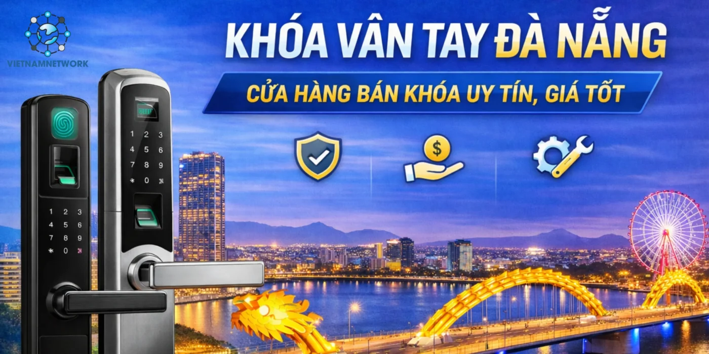 Khóa Vân Tay Đà Nẵng | Cửa Hàng Bán Khóa Uy Tín, Giá Tốt khoa van tay da nang 1