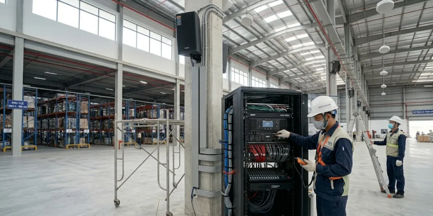Âm Thanh Thông Báo Nhà Xưởng Đà Nẵng |Thi Công Chuyên Nghiệp, Nhanh Chóng Lắp Đặt Âm Thanh Thông Báo Nhà Xưởng Đà Nẵng Trọn Gói Giá Tốt