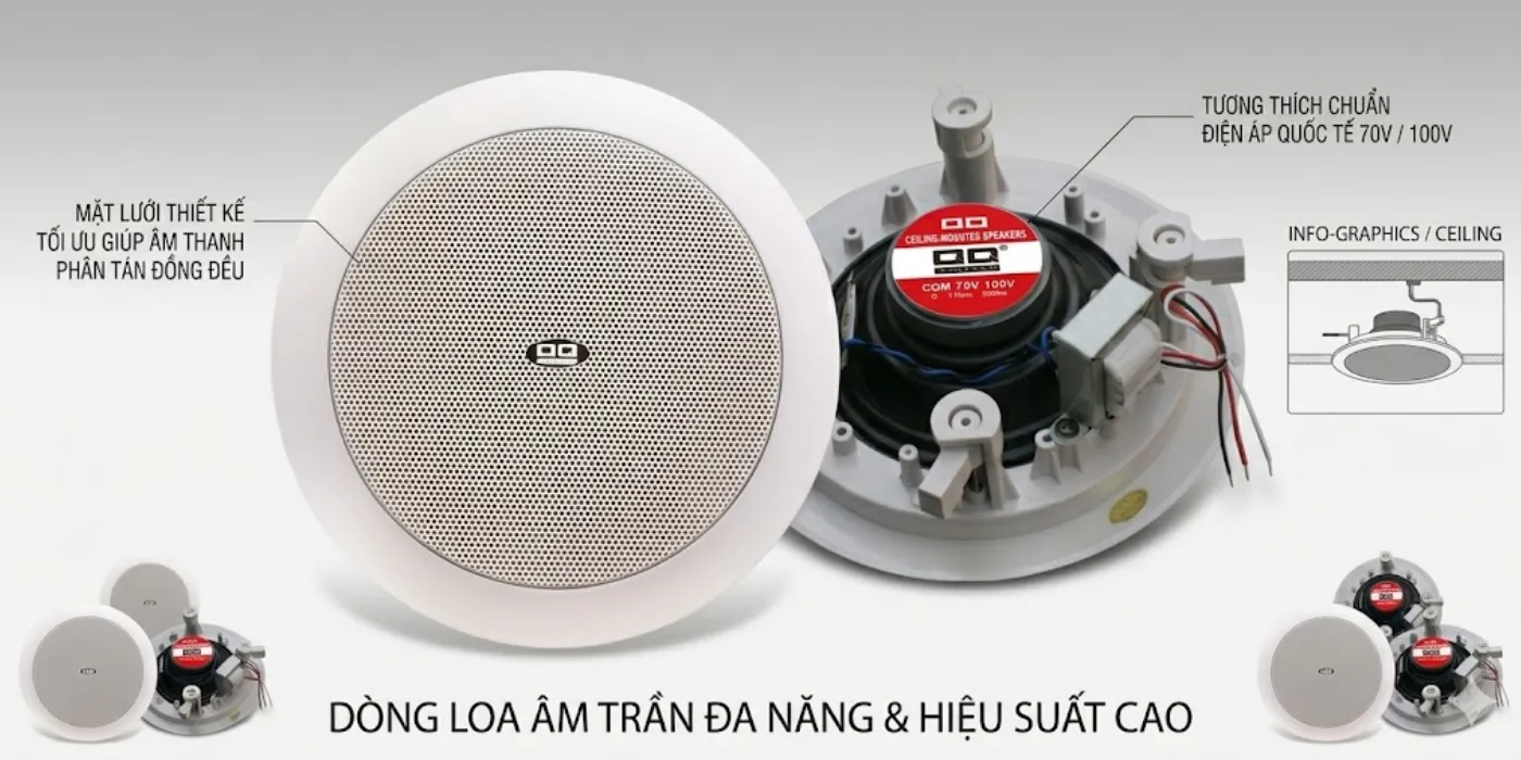 Cách Lắp Đặt Loa Âm Trần Đúng Chuẩn Chi Tiết Từ A-Z loa am tran 3