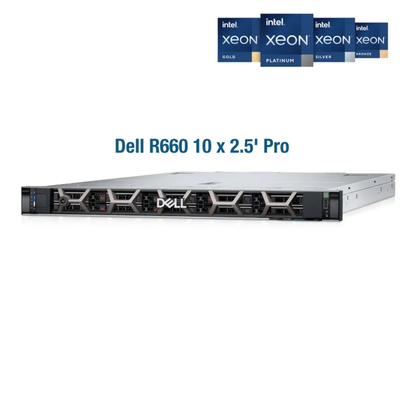 Dell PowerEdge R660 10x2.5 Inch (Intel Xeon Gold 6430, 128GB RAM, 1.2TB HDD SAS)