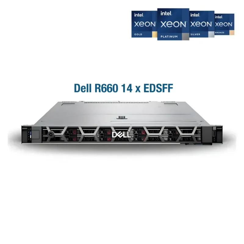 Dell PowerEdge R660 14xEDSFF (Intel Xeon Gold 6454S / 32GB RAM / 3.84TB NVMe SSD)