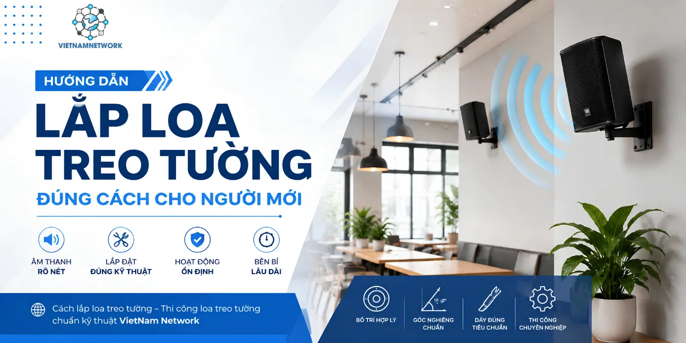 Hướng Dẫn Lắp Loa Treo Tường Đúng Cách Cho Người Mới huong dan lap loa treo tuong dung cach 1