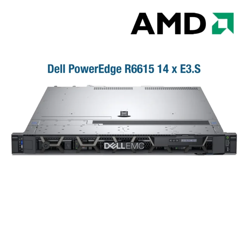 Dell PowerEdge R6615 14xE3.S (AMD EPYC 9224/ 32GB RAM/ 9.6TB NVMe Gen5)