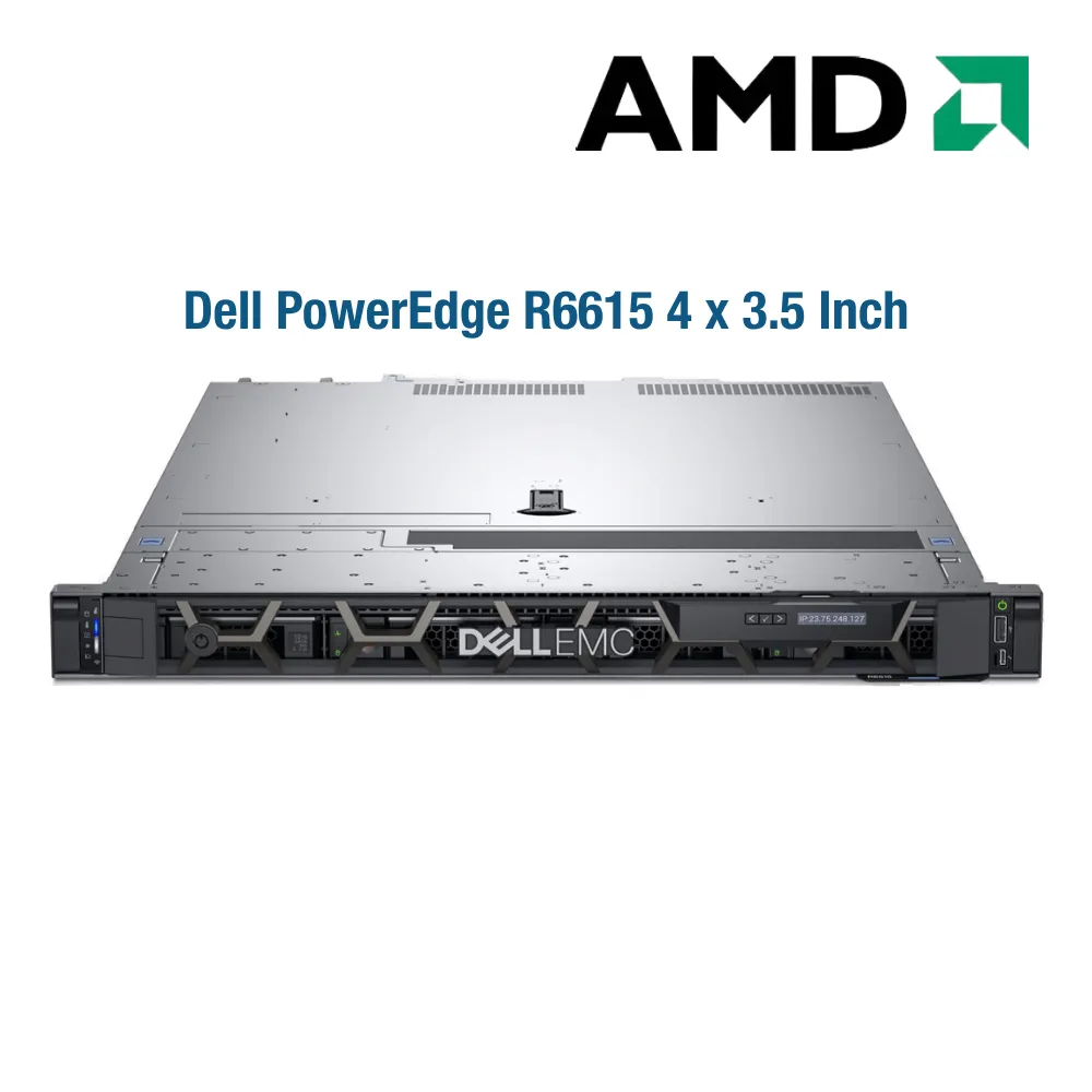 Dell PowerEdge R6615 4x3.5 Inch (AMD EPYC 9224 / 16GB / 800GB SAS) Dell PowerEdge R6615 4x3.5 Inch (AMD EPYC 9224 / 16GB / 800GB SAS)