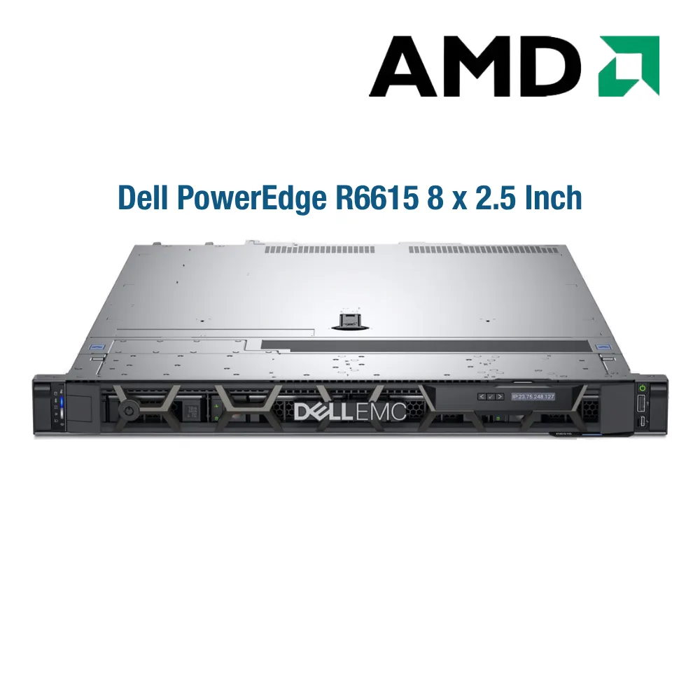 Dell PowerEdge R6615 8x2.5 Inch (AMD EPYC 9334 / 64GB / 1.6TB SAS) Dell PowerEdge R6615 8x2.5 Inch (AMD EPYC 9334 / 64GB / 1.6TB SAS)