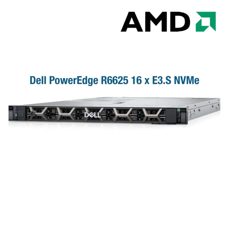 Máy chủ Dell PowerEdge R6625 16xE3.S NVMe (AMD EPYC 9634/ 128 GB RAM/ 7.68TB NVMe Gen5)