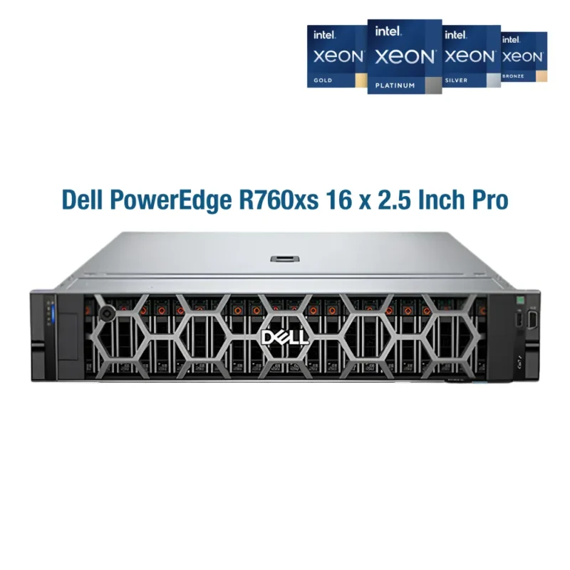 Dell PowerEdge R760xs 16x2.5in (Intel Xeon Gold 6438Y+ / 2x 64GB / 960GB SSD)