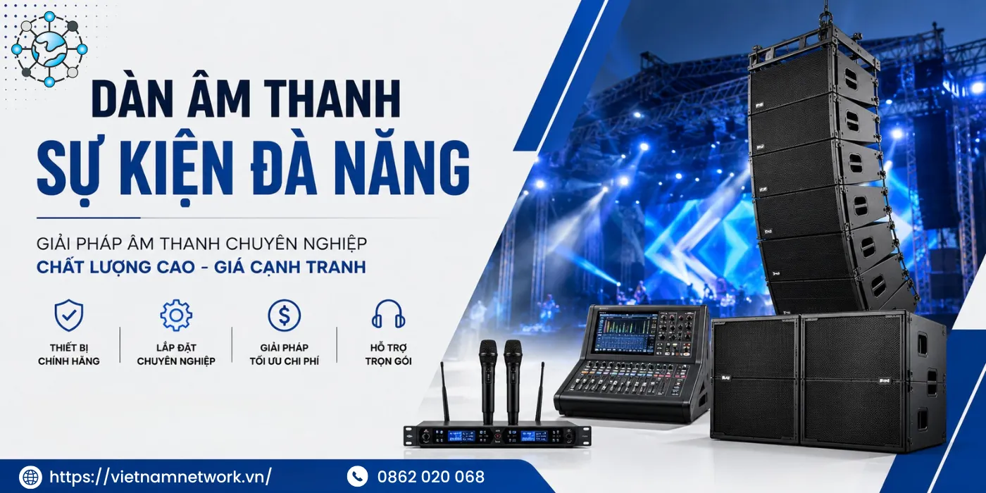 Dàn Âm Thanh Sự Kiện Đà Nẵng Chất Lượng, Giá Cạnh Tranh dan am thanh su kien da nang chat luong 5 1