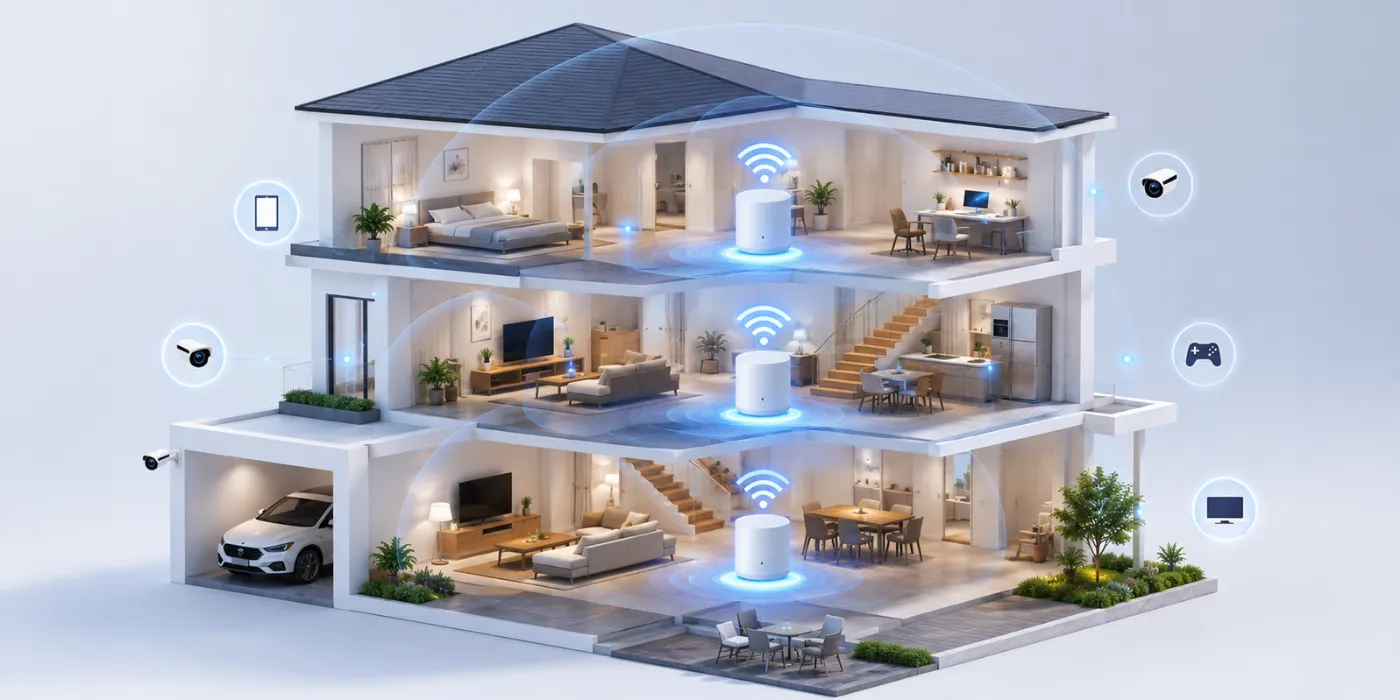 Hướng Dẫn Thiết Lập WiFi Mesh Cho Nhà Nhiều Tầng