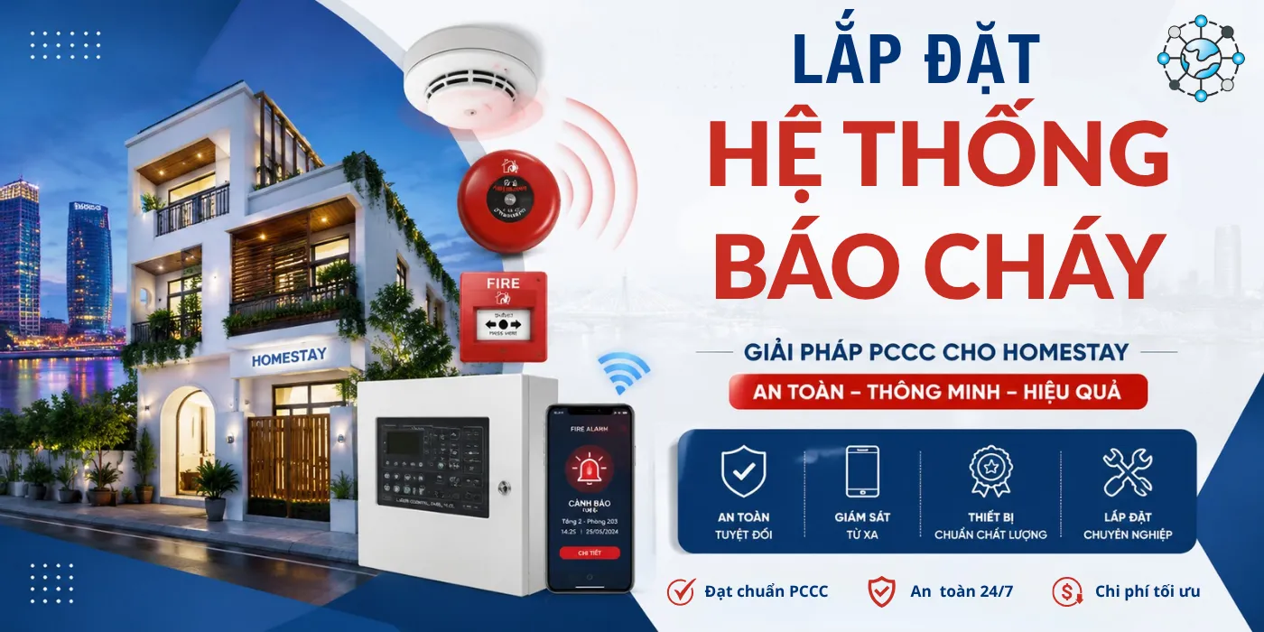 Lắp Đặt Hệ Thống Báo Cháy Homestay Đạt Chuẩn PCCC Tại Đà Nẵng lap dat he thong bao chay homestay da nang dat chuan pccc 1