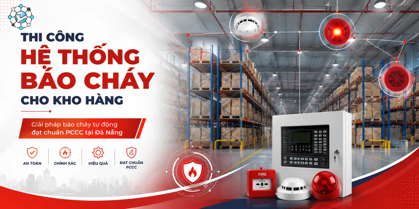 Thi Công Hệ Thống Báo Cháy Cho Kho Hàng Uy Tín Tại Đà Nẵng thi cong he thong bao chay cho kho hang 1