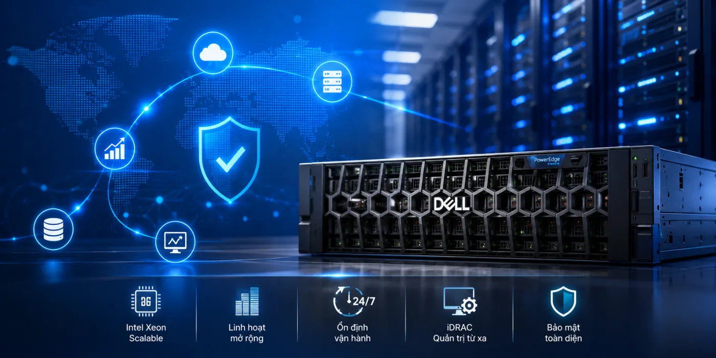 Máy Chủ Dell (Dell Server) Là Gì? Các Dòng Server Đáng Mua 2026 Đơn Vị Phân Phối Máy Chủ Dell Chính Hãng Tại Đà Nẵng