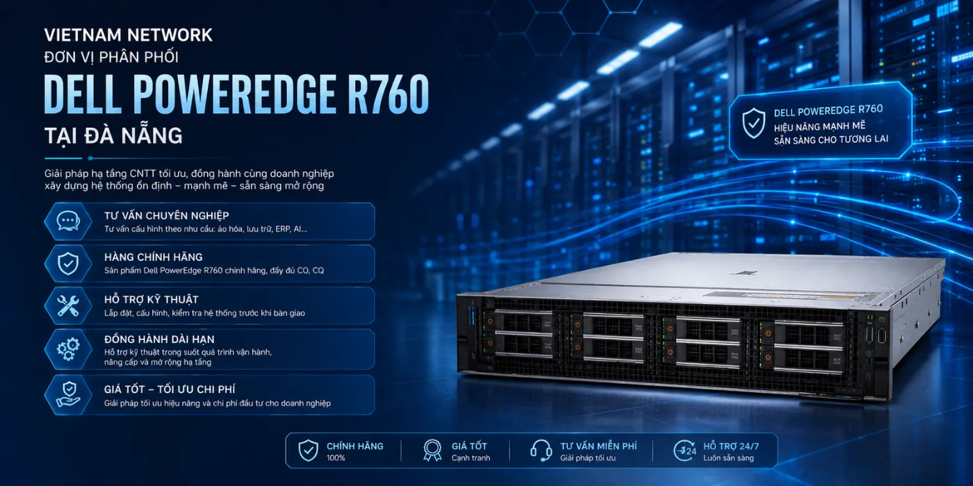Phân Phối Dell PowerEdge R760 Chính Hãng Tại Đà Nẵng phan phoi dell poweredge r760 chinh hang da nang 5