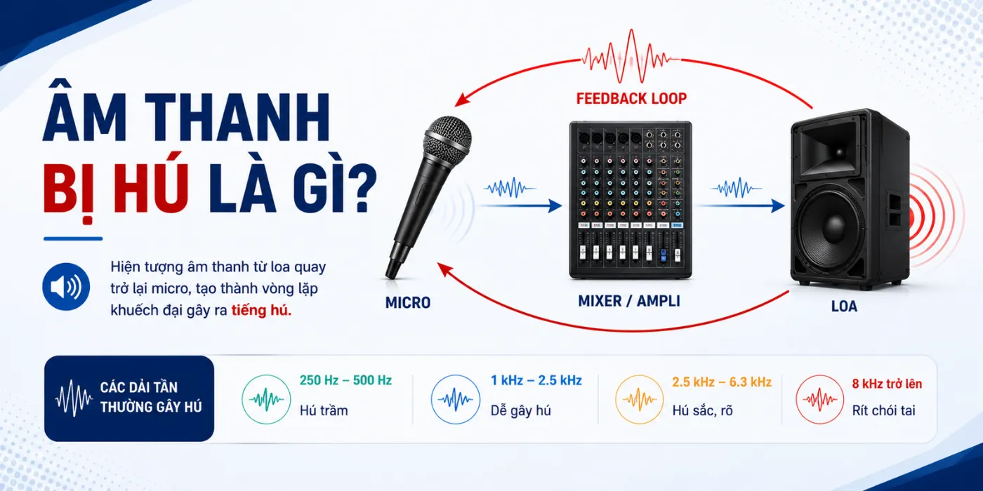 Vì Sao Âm Thanh Bị Hú? Nguyên Nhân Và Cách Xử Lý Nhanh Chóng Vì Sao Âm Thanh Bị Hú?