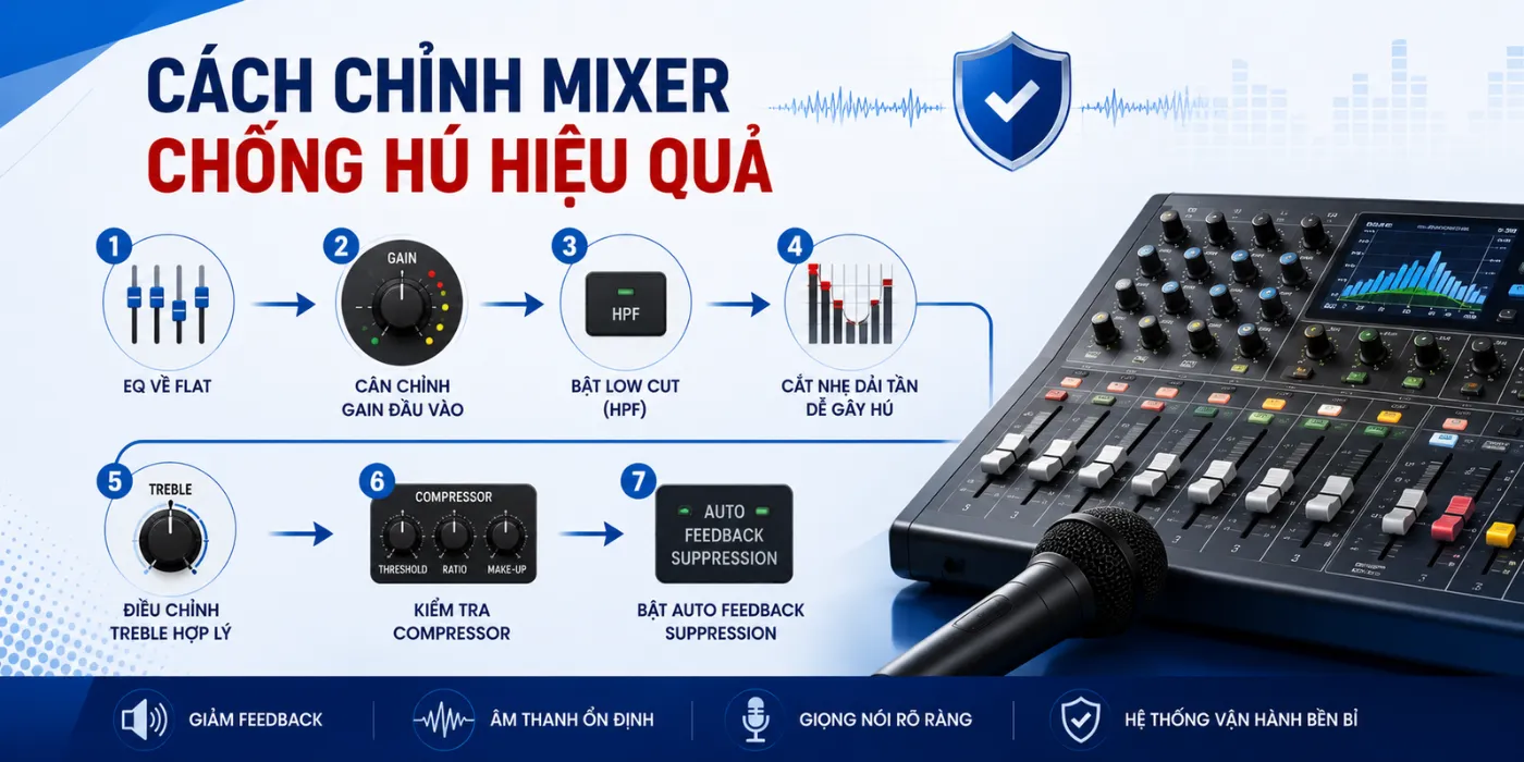 Vì Sao Âm Thanh Bị Hú? Nguyên Nhân Và Cách Xử Lý Nhanh Chóng vi sao am thanh bi hu va cach xu ly 3