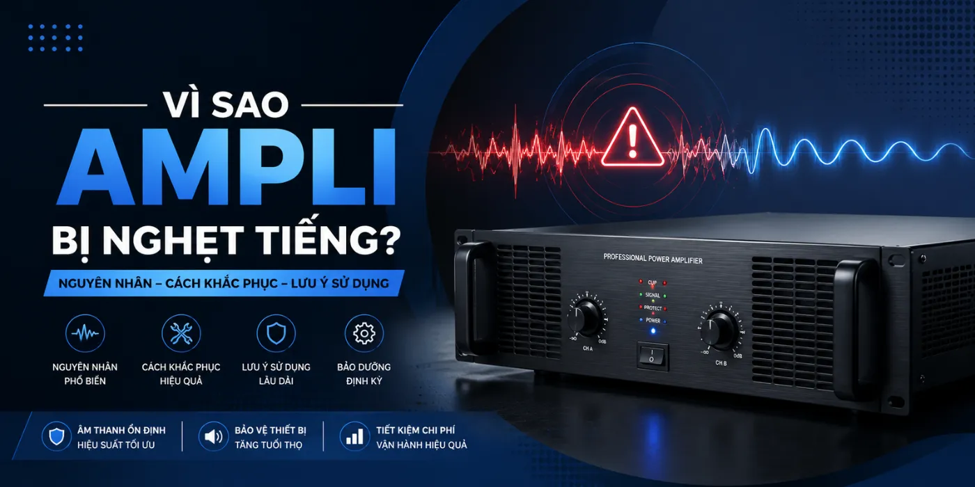 Vì Sao Ampli Bị Nghẹt Tiếng? Hướng Dẫn Kiểm Tra Và Khắc Phục Từ A-Z vi sao ampli bi nghet tieng 1
