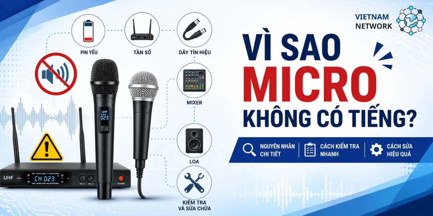 Vì Sao Micro Không Có Tiếng? Cách Kiểm Tra Nhanh vi sao micro khong co tieng 1