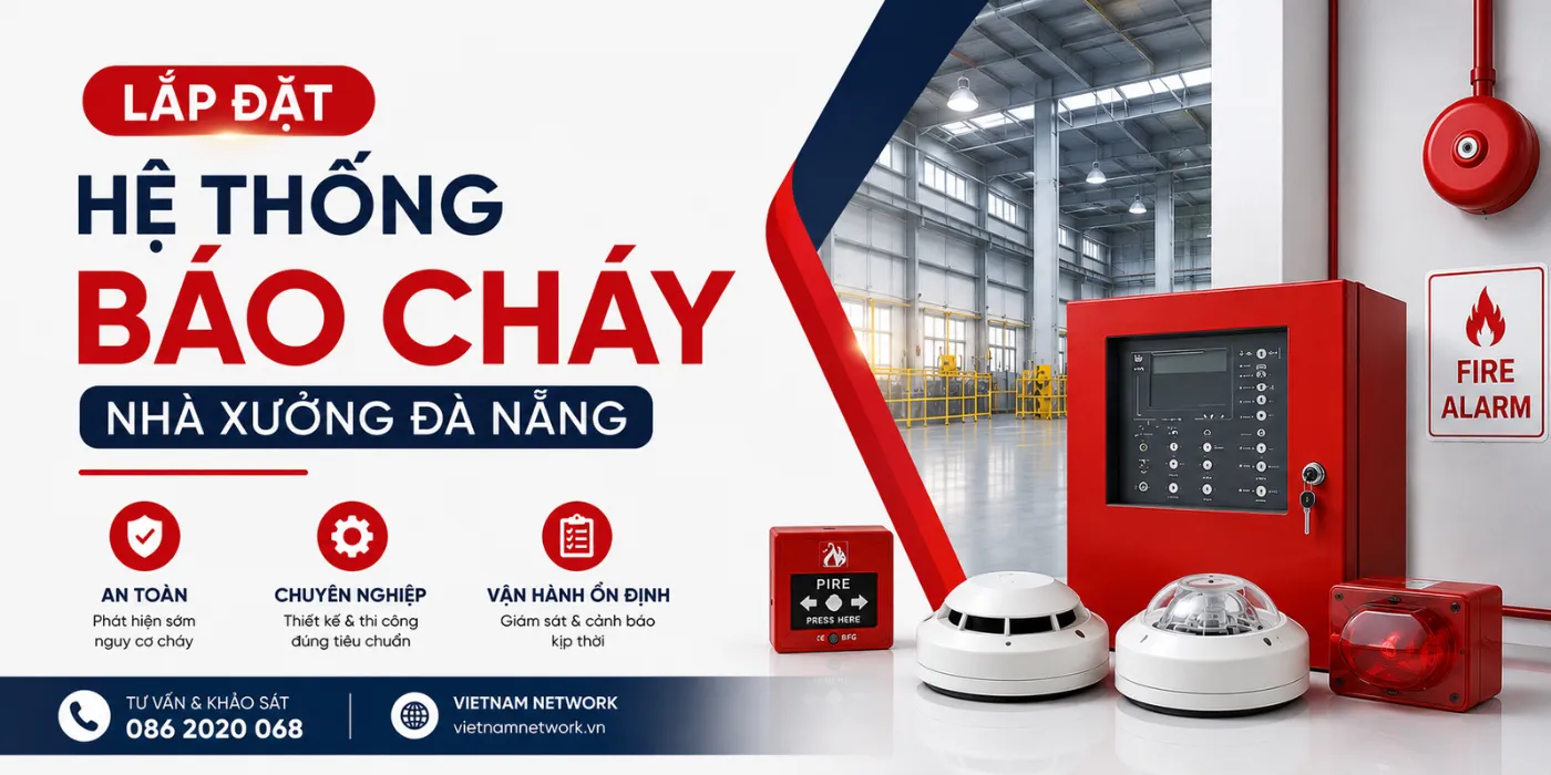 Lắp Đặt Hệ Thống Báo Cháy Nhà Xưởng Đà Nẵng Chuẩn PCCC he thong bao chay nha xuong da nang 1