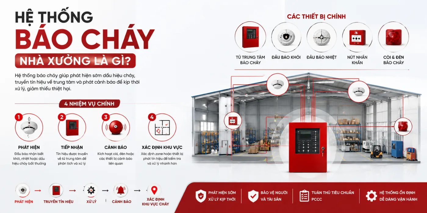 Lắp Đặt Hệ Thống Báo Cháy Nhà Xưởng Đà Nẵng Chuẩn PCCC Lắp Đặt Hệ Thống Báo Cháy Nhà Xưởng Đà Nẵng