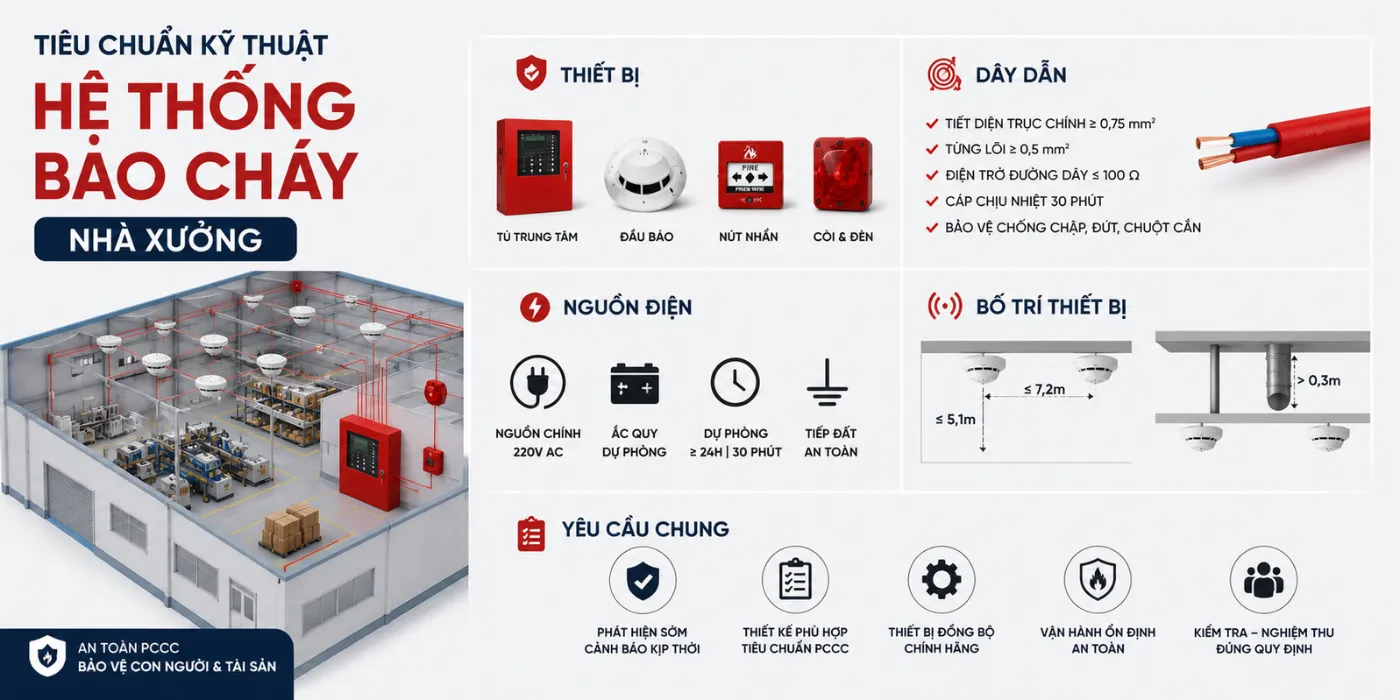 Lắp Đặt Hệ Thống Báo Cháy Nhà Xưởng Đà Nẵng Chuẩn PCCC he thong bao chay nha xuong da nang 3